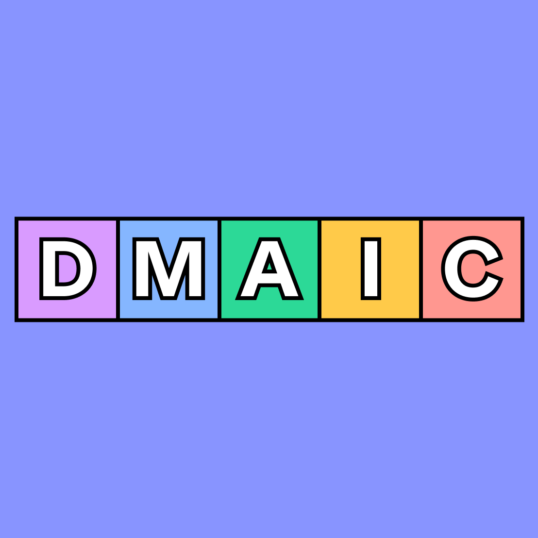 five boxes with the letters D-M-A-I-C