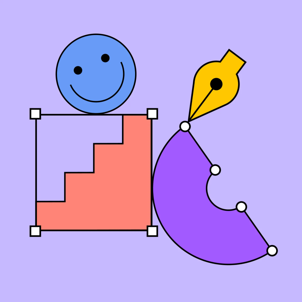 abstract interpretation of a graphic design