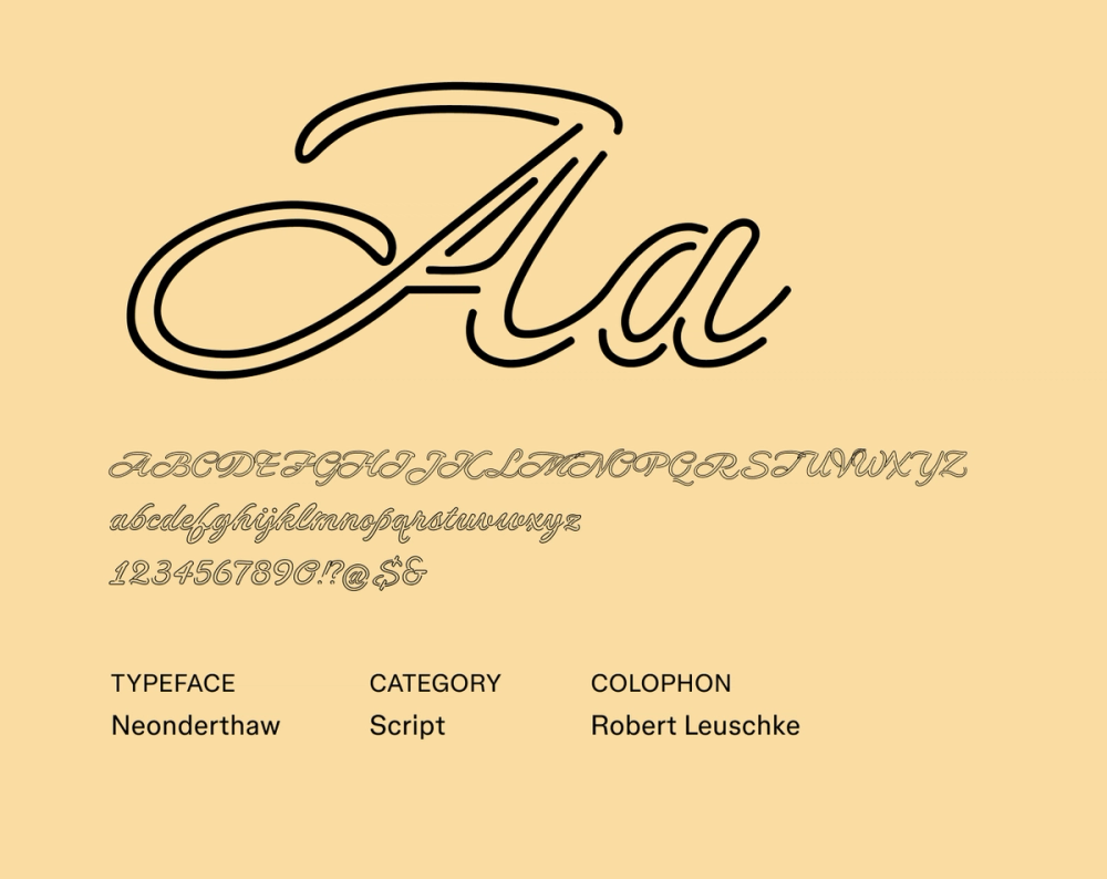 Example text showing Neonderthaw