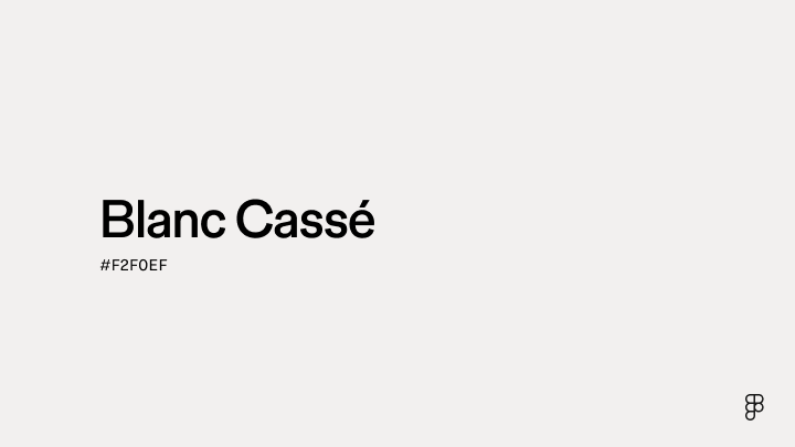 color blanc cassé