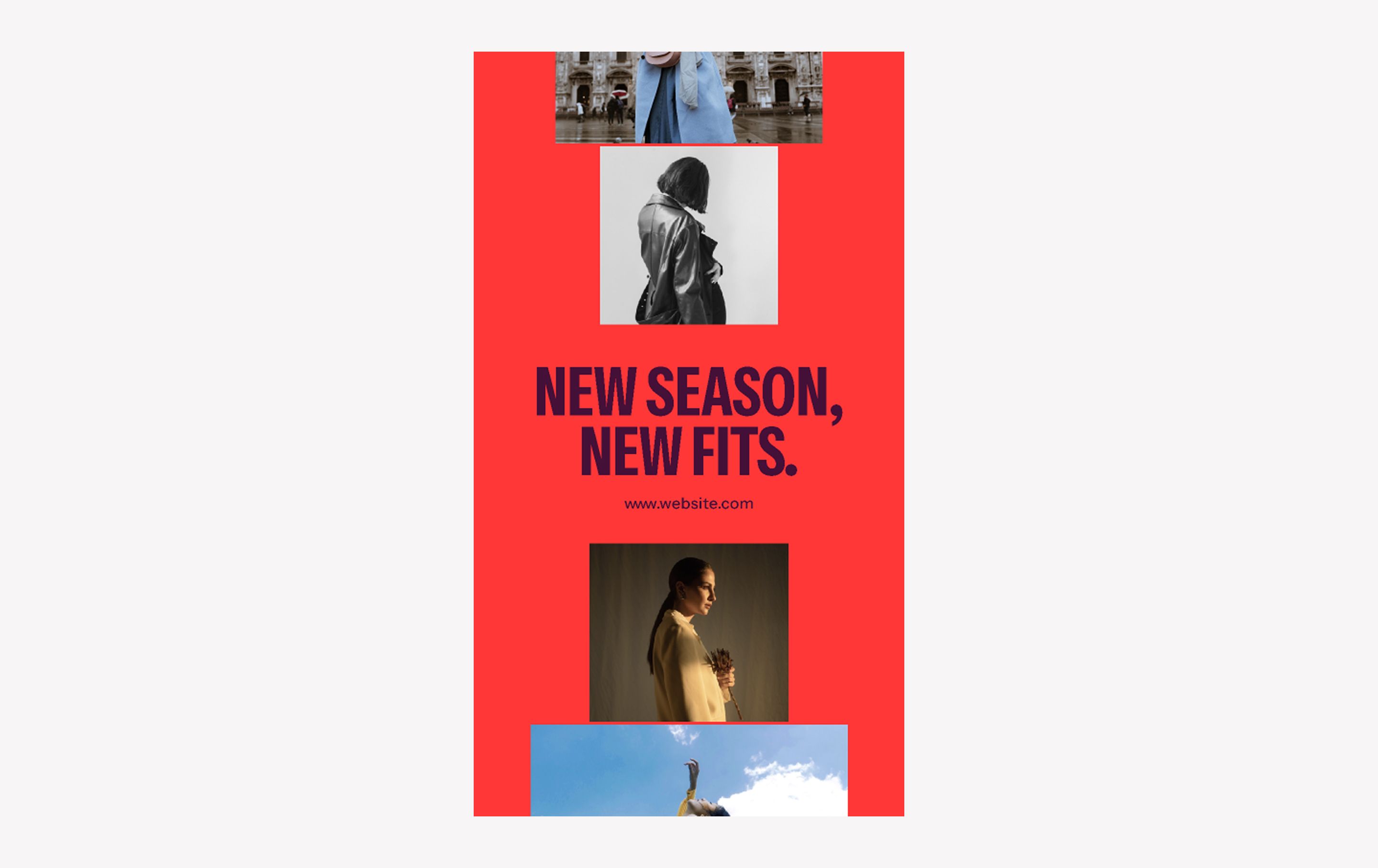 Lookbook instagram story template example