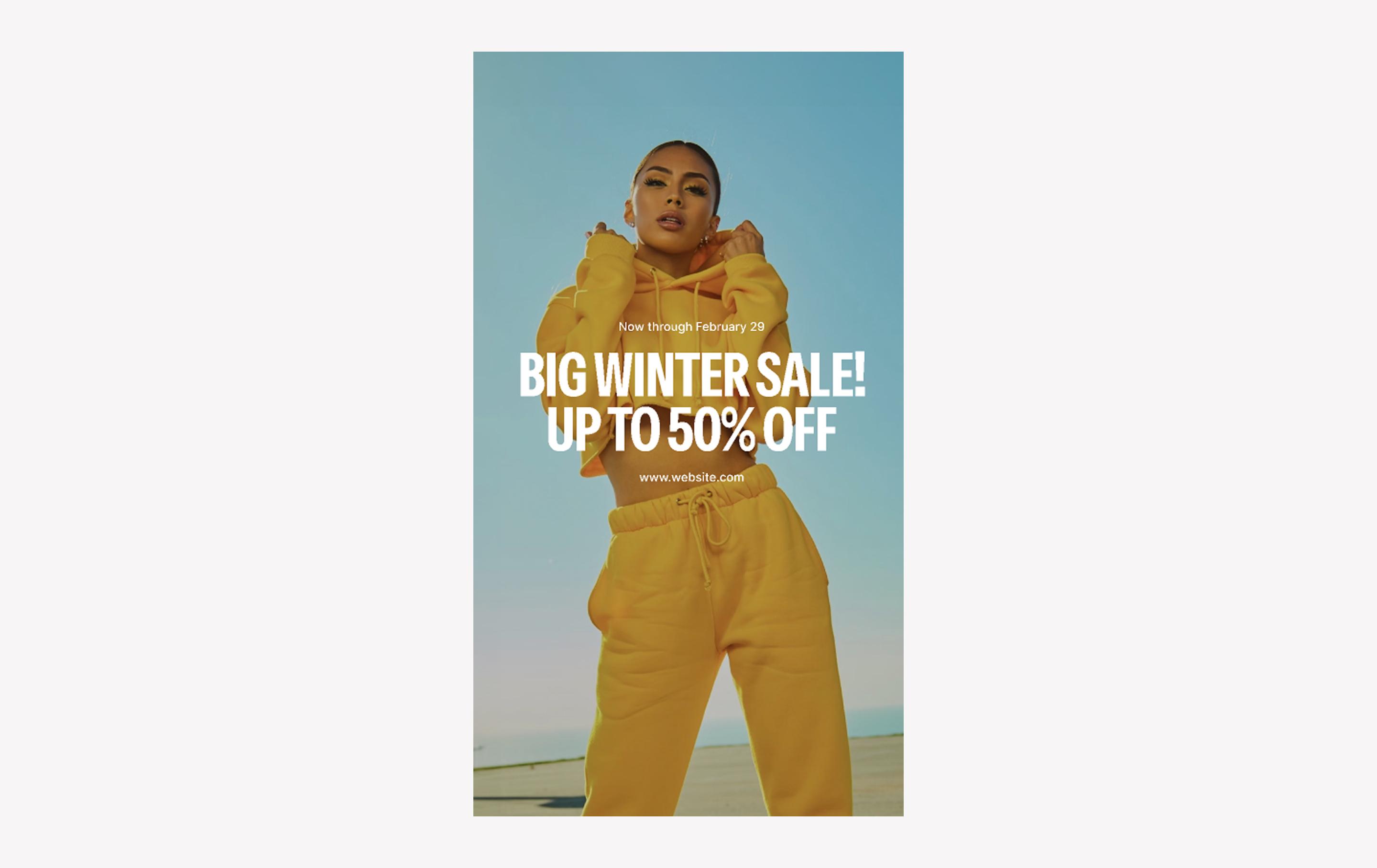 sales promo instagram story template example