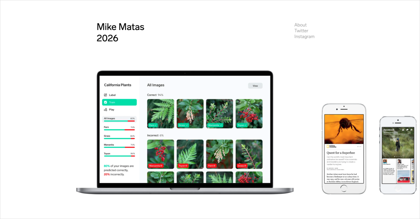 Mike Matas's portfolio website