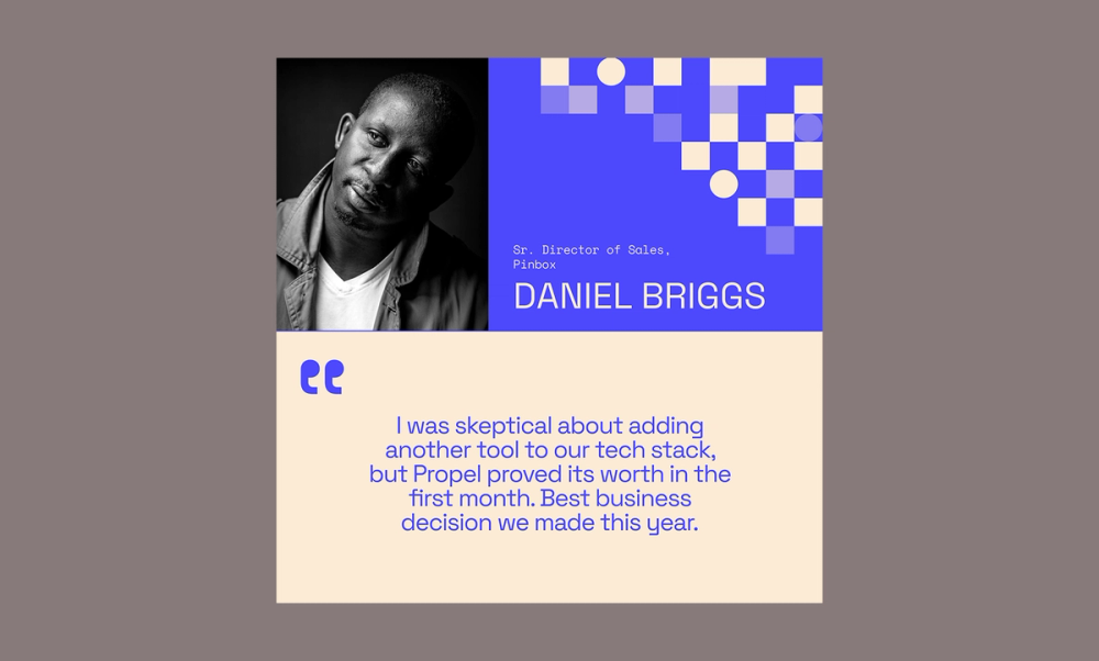 Stylized customer stories LinkedIn post