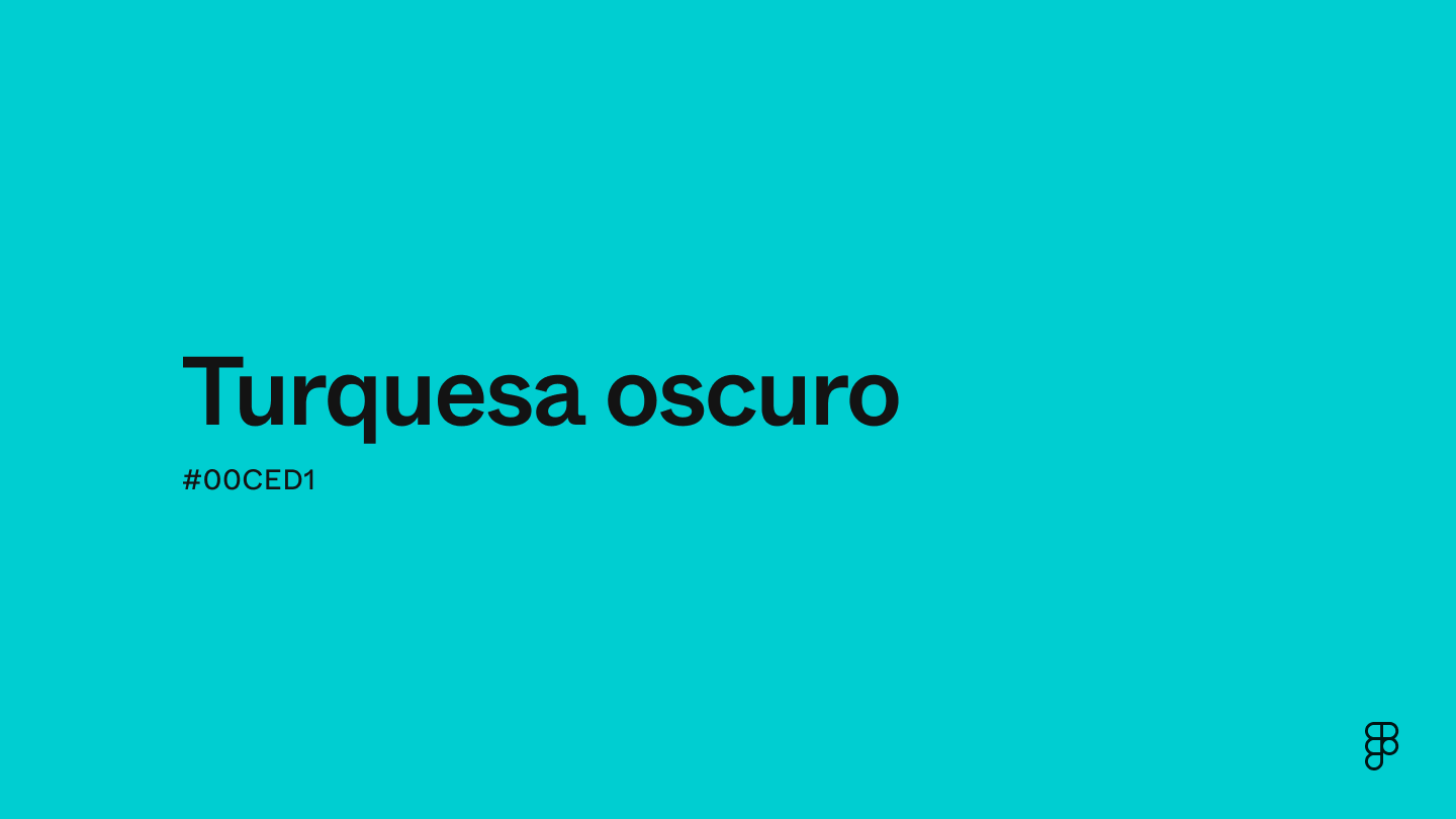 color Turquesa oscuro