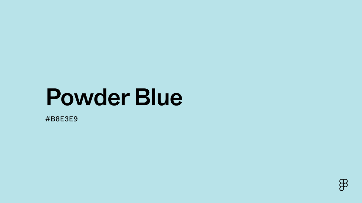 Powder Blue Color: Hex Code, Palettes & Meaning | Figma