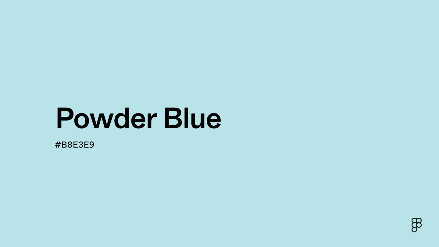 Powder Blue Color: Hex Code, Palettes & Meaning | Figma