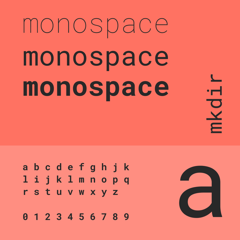 Character R Monospace Monospace fonts