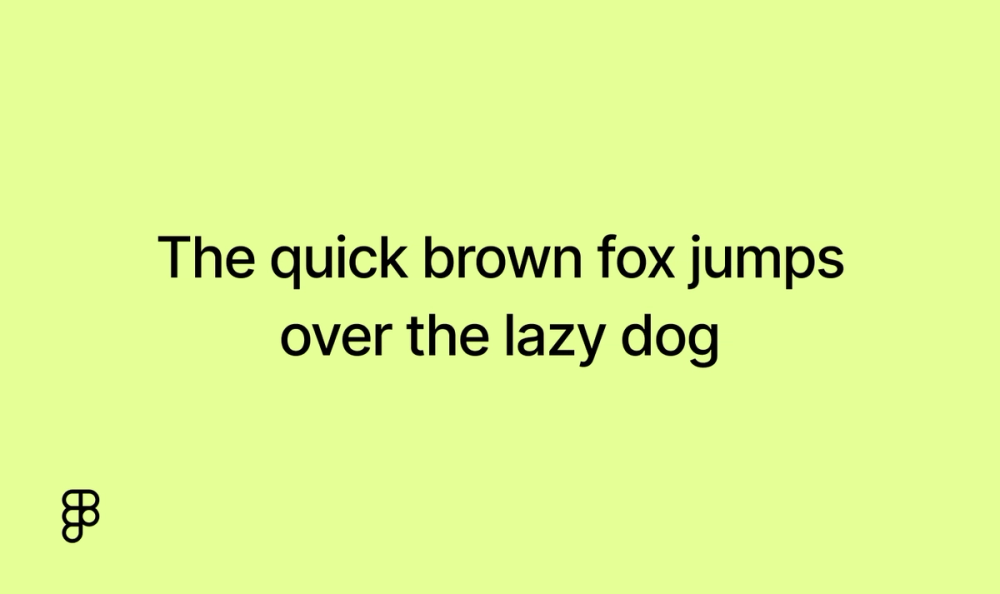 Example text showing Inter font.