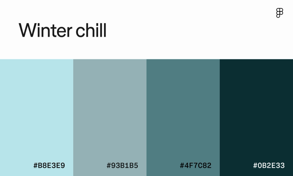 Winter chill color palette