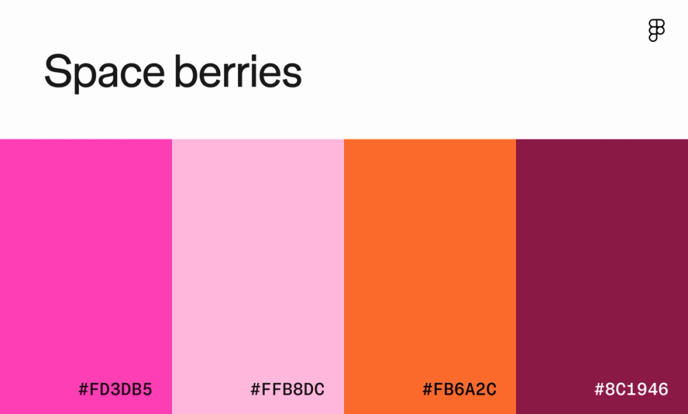Space berries color palette