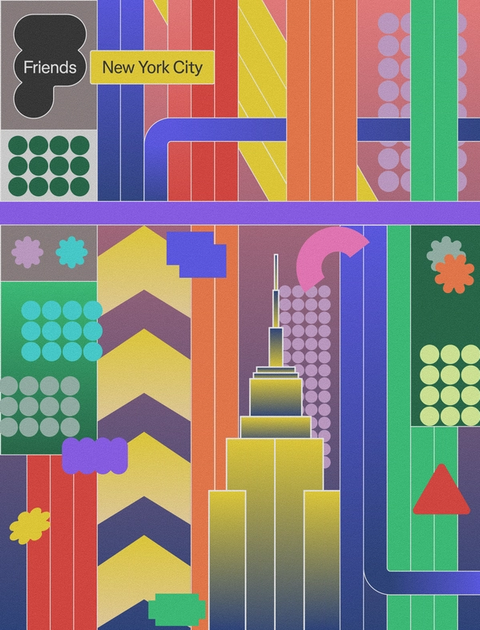 A graphic features the NYC MTA colors and the Empire State Building