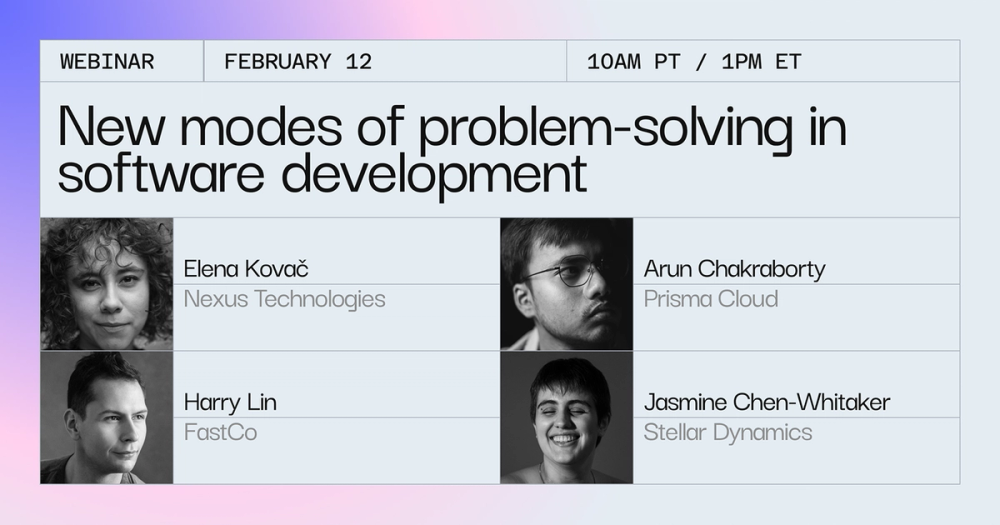 Stylized webinar promo Facebook post.