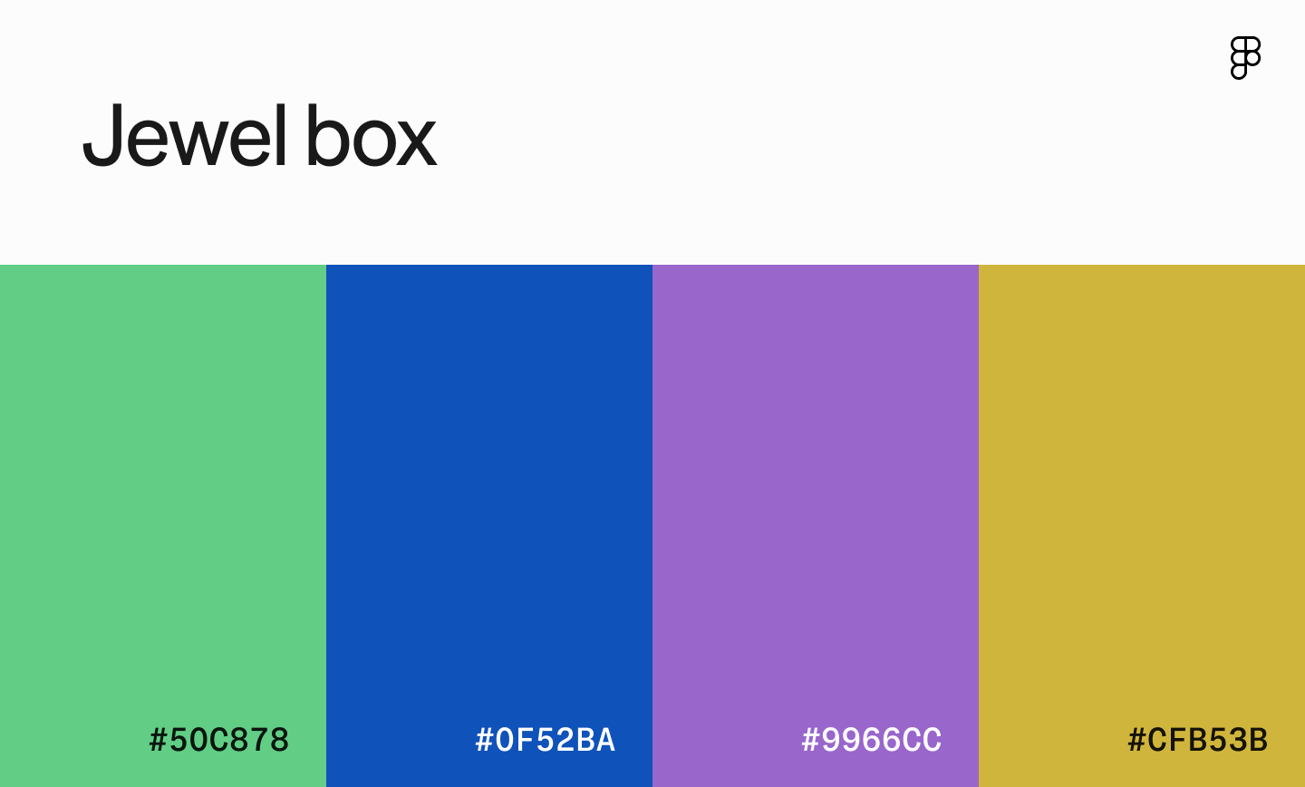 Jewel box color palette