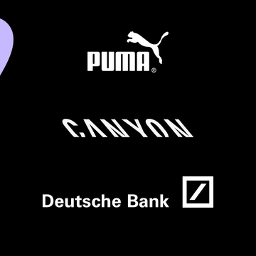 Logo der Deutschen Bank, Puma und Canyon