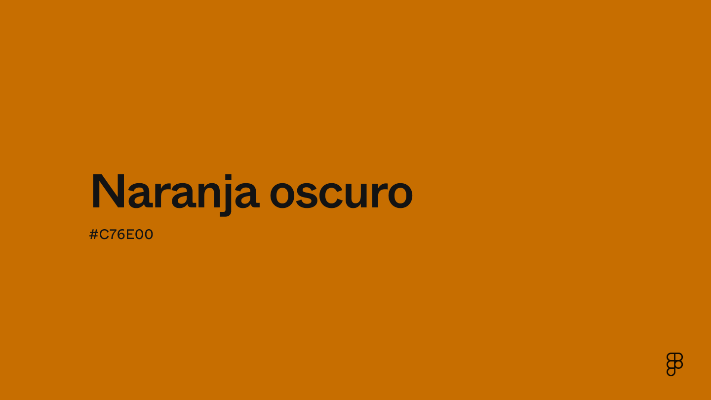 color Naranja oscuro