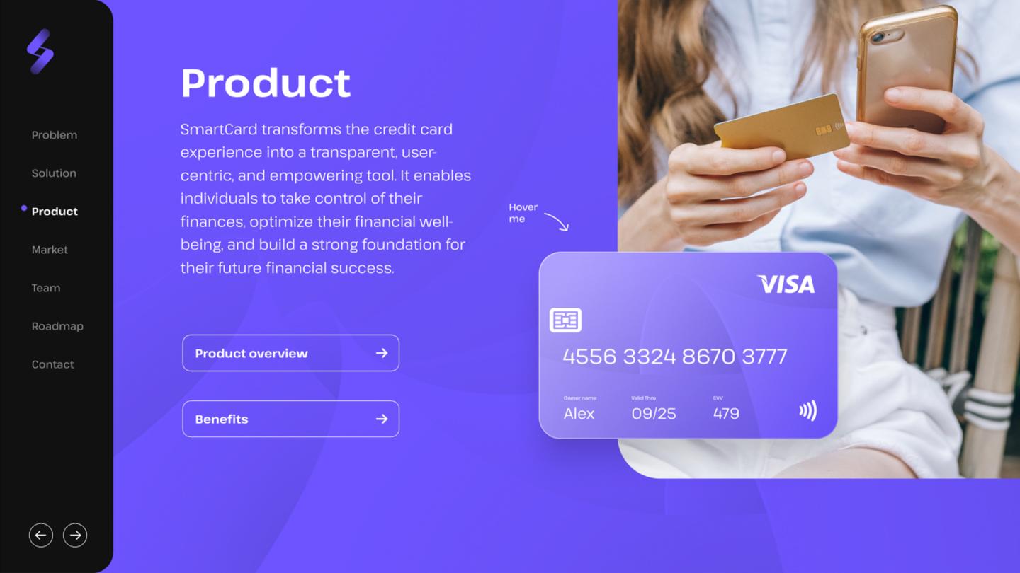 Financial pitch deck example