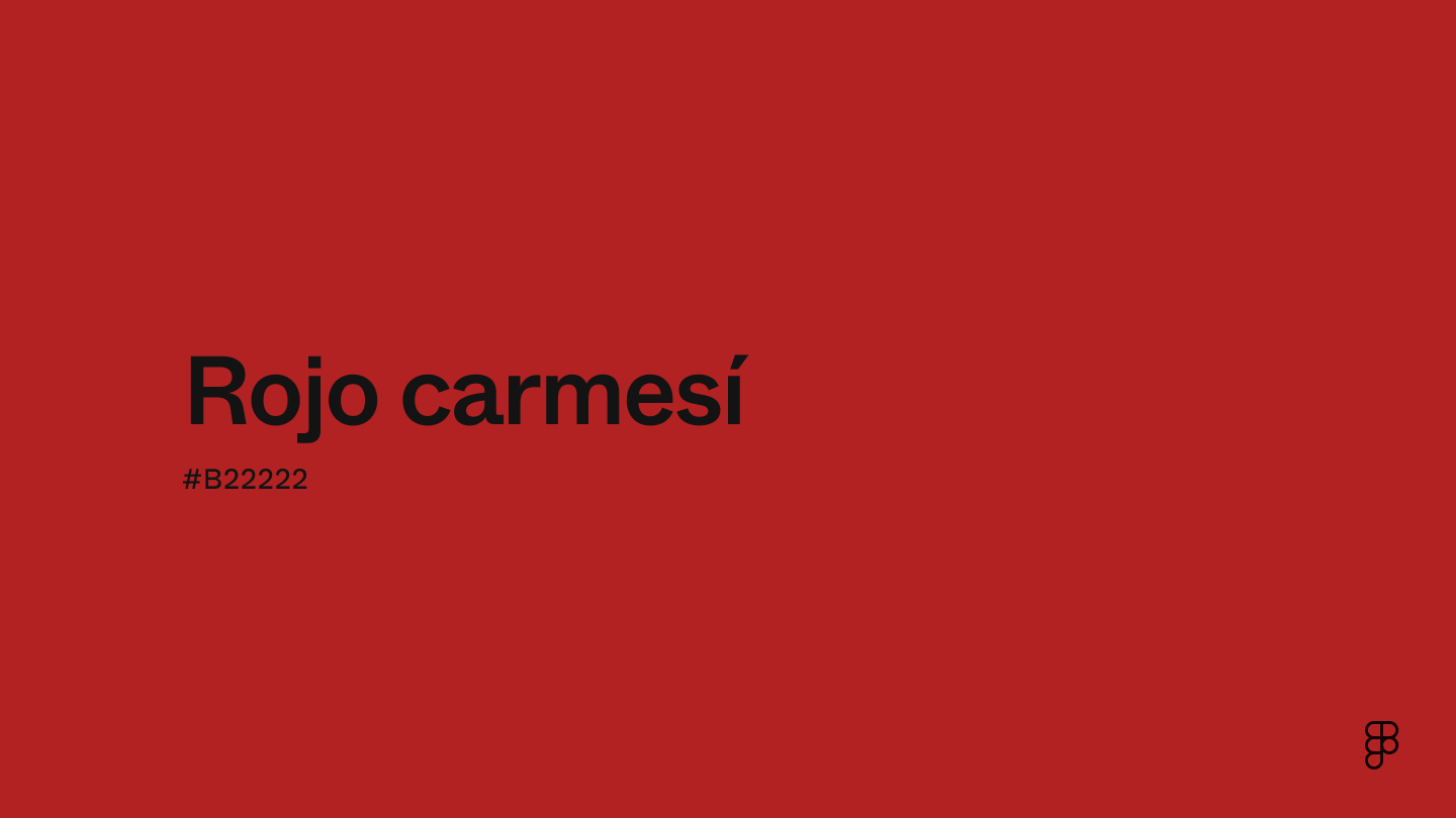 color Rojo carmesí