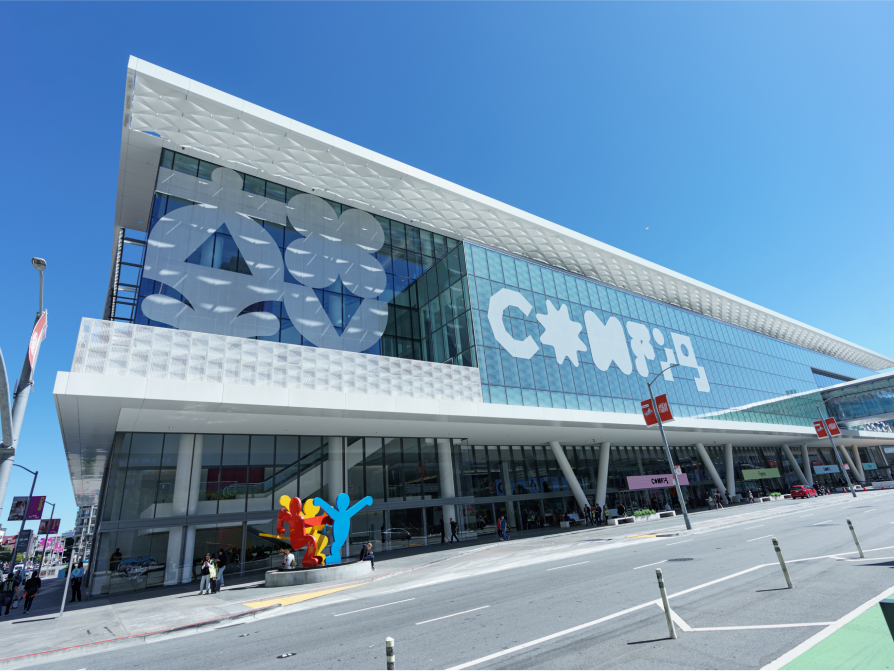 Config 2023 branding on Moscone Center in San Francisco.
