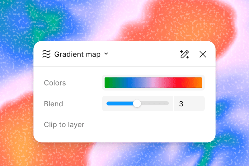 A gradient map shader with color and blend options