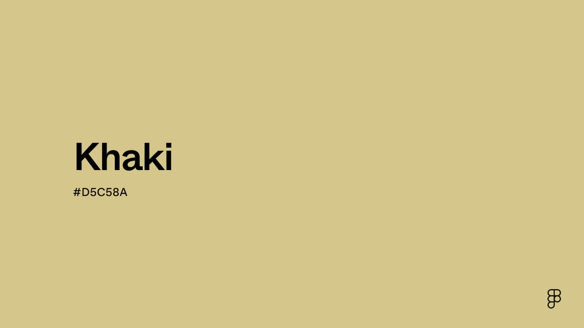 Khaki Color: Hex Code, Palettes & Meaning | Figma