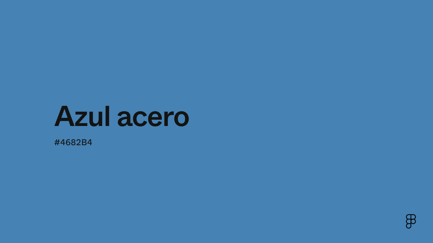 color Azul acero