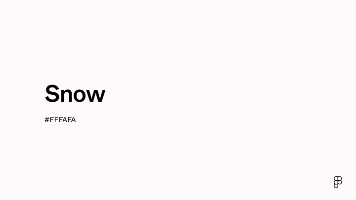 Snow Color: Hex Code, Palettes & Meaning | Figma