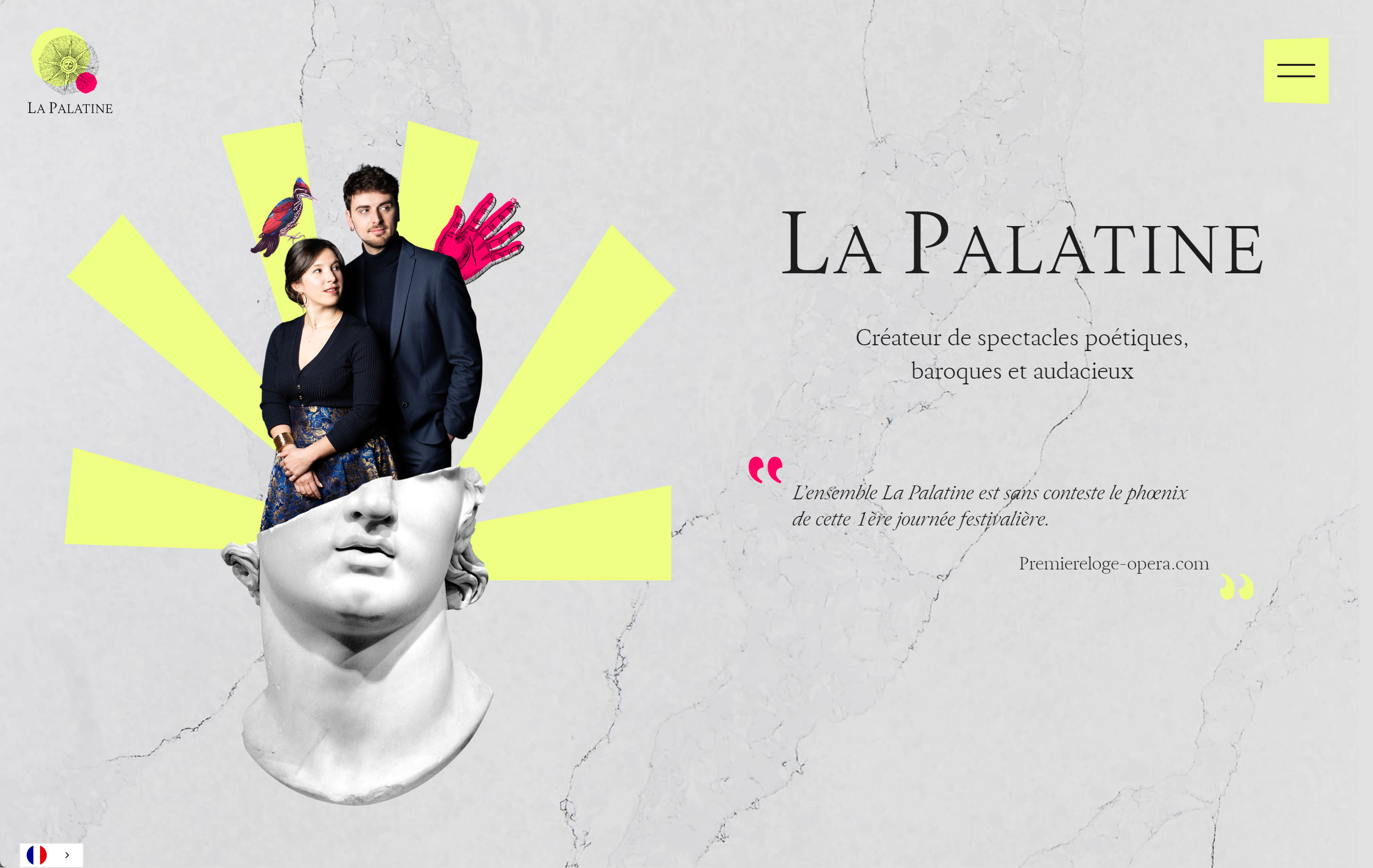 collage web design example homepage