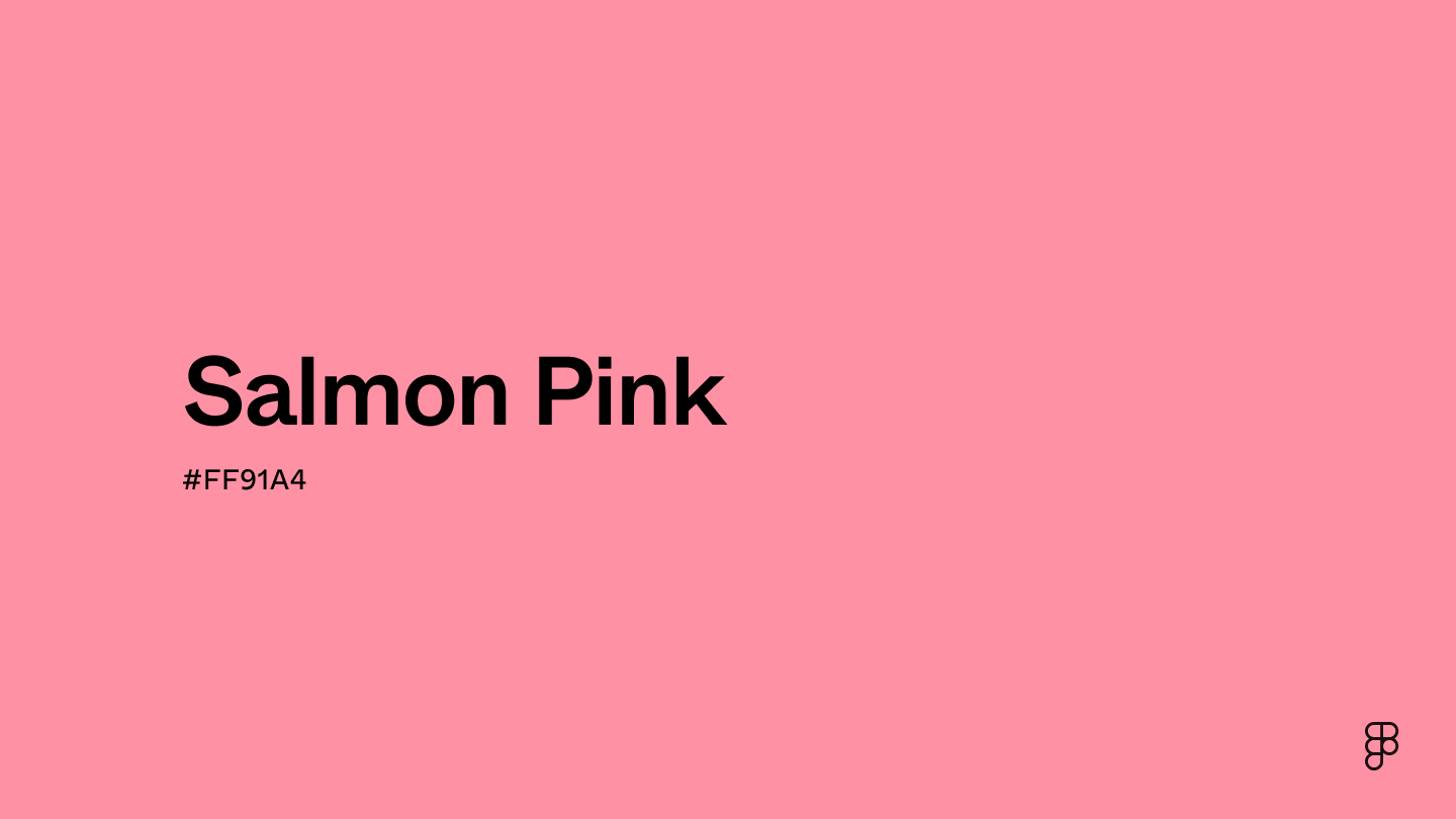 Salmon pink color