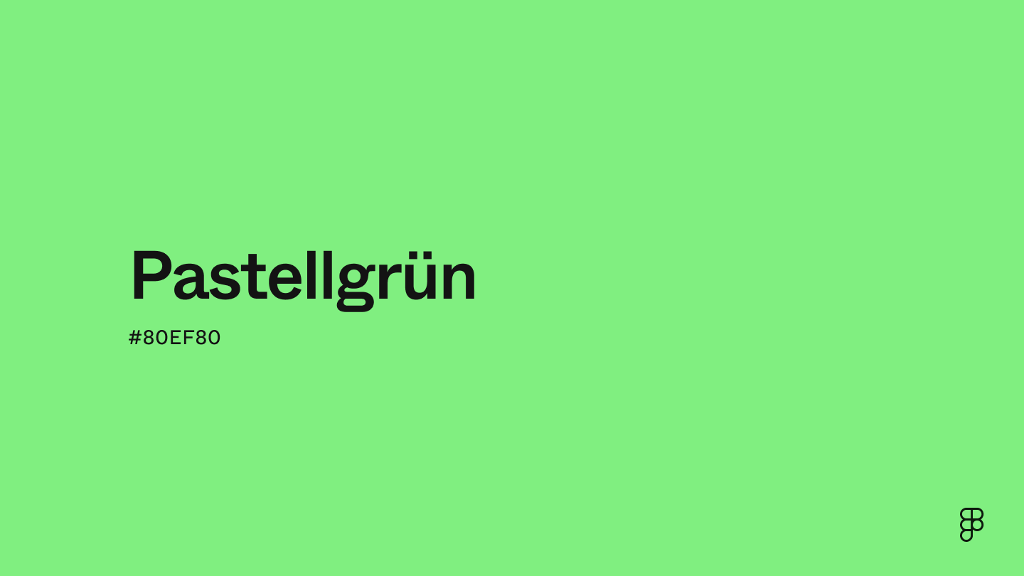 color Pastellgrün