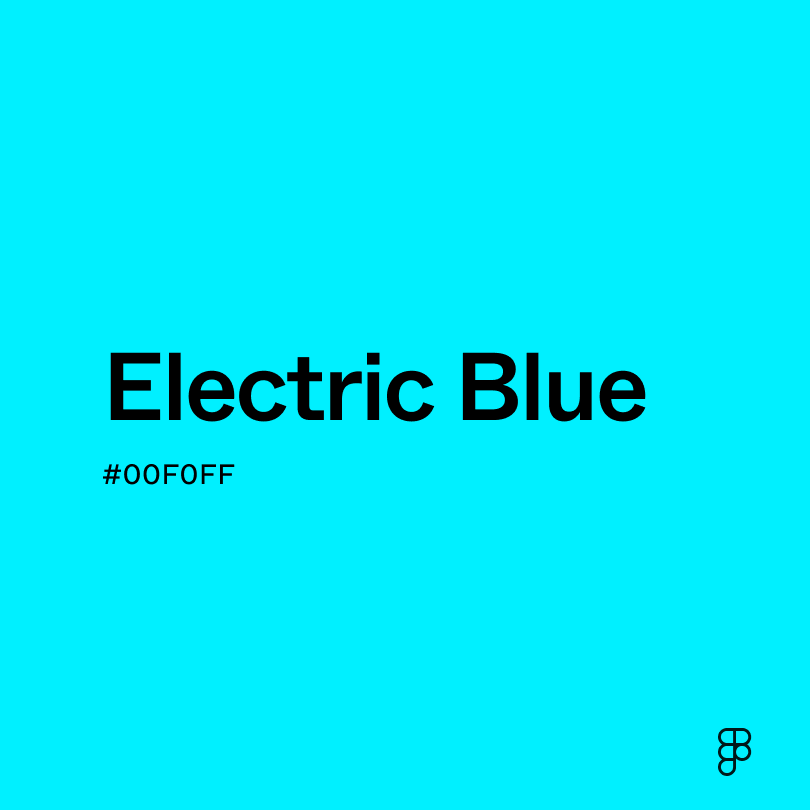 Neon Blue Color: Hex Code, Palettes & Meaning | Figma