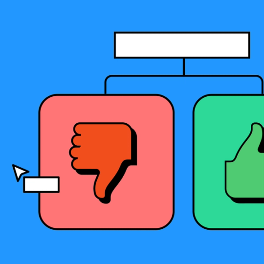 thumbs down emoji with hovering mouse cursor