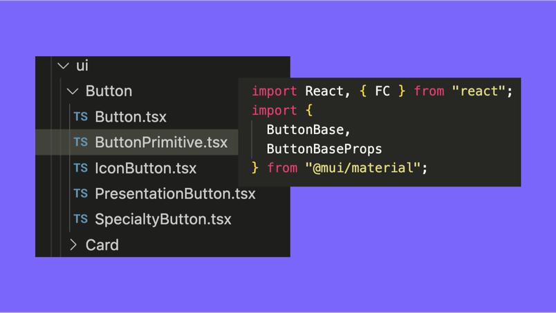 A screenshot of code showing "ButtonPrimitive."