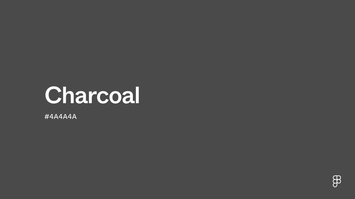 Charcoal Color: Hex Code, Palettes & Meaning | Figma