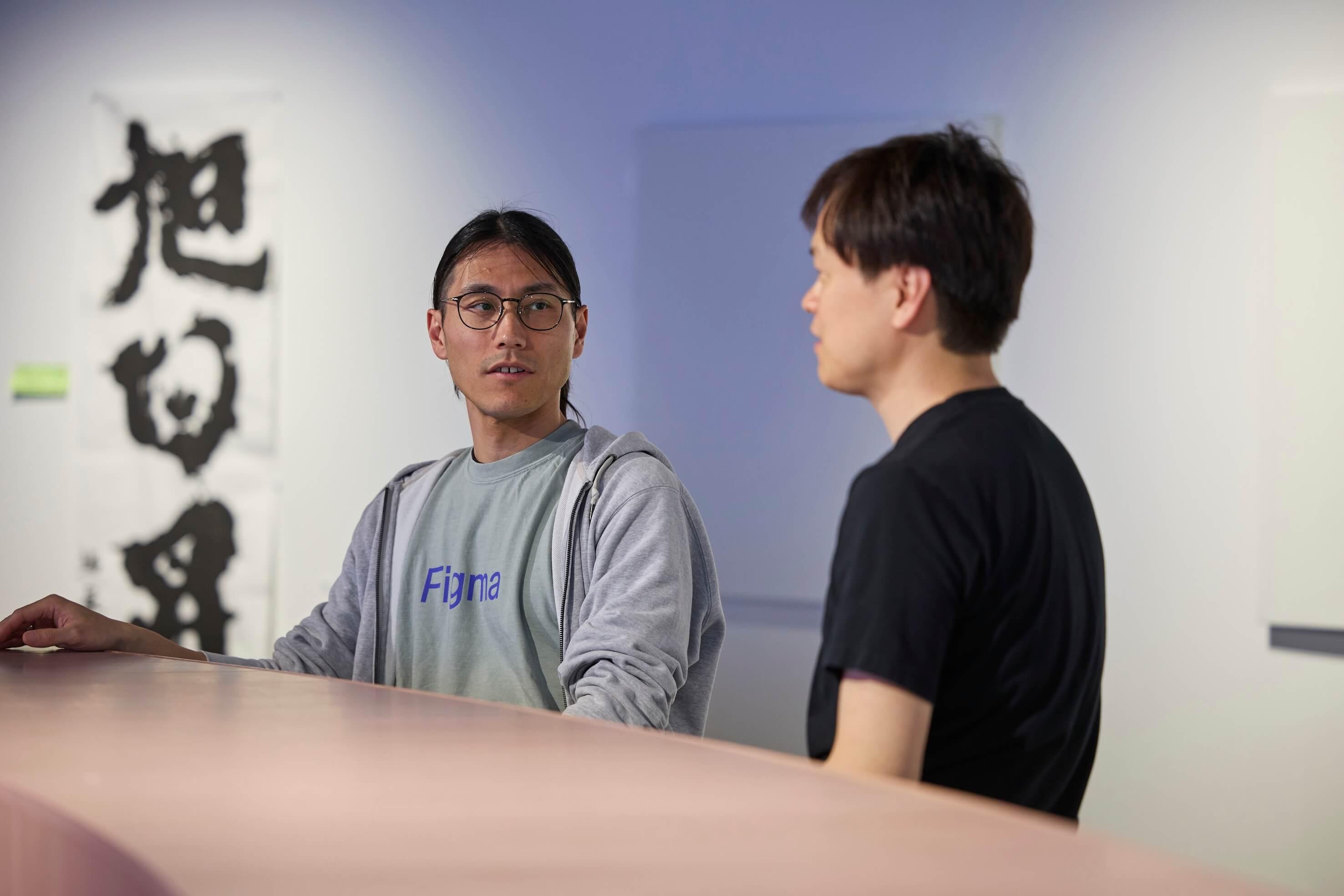 SDSの開発をリードする山内氏と柴田氏