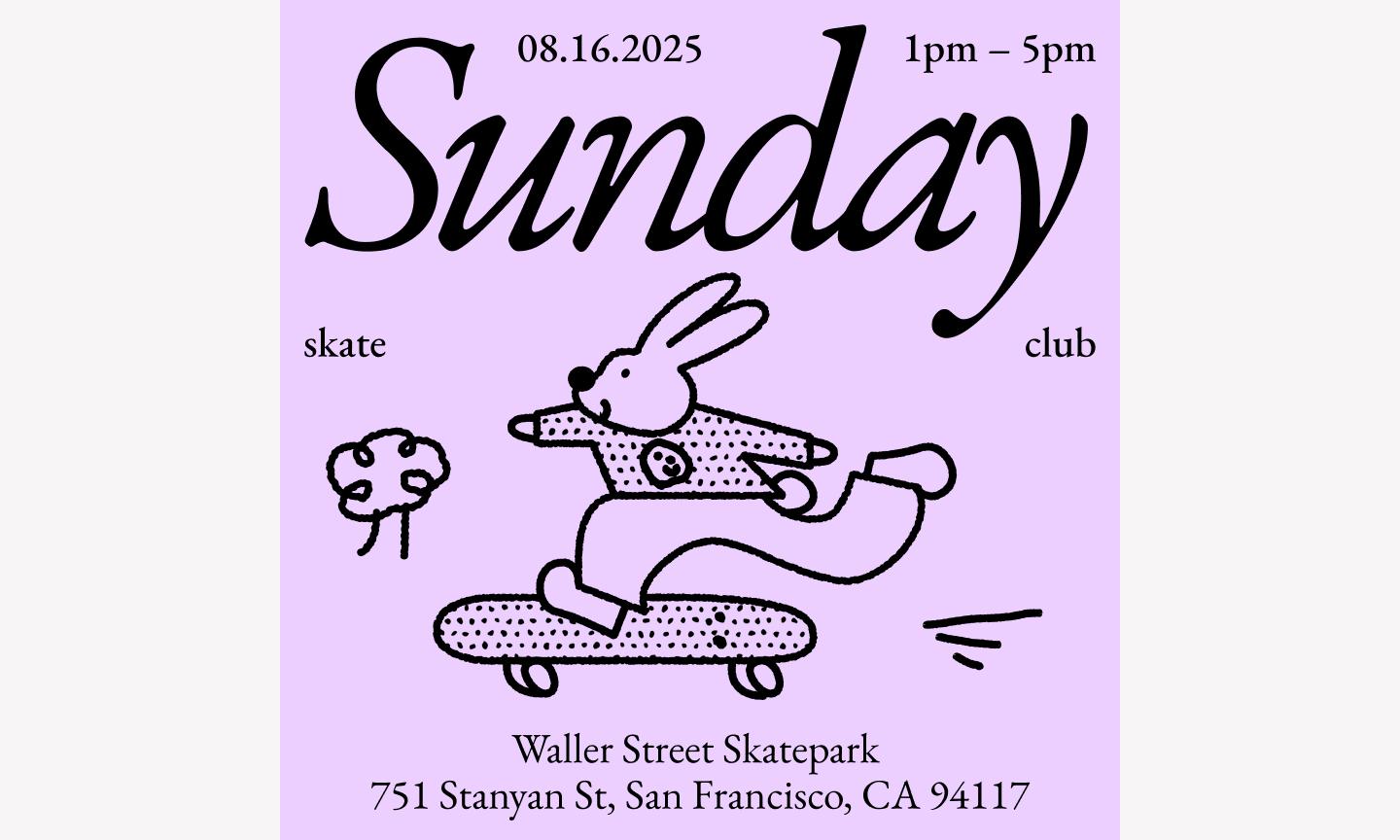 Figma’s pink playful doodle event flyer Instagram ad template.