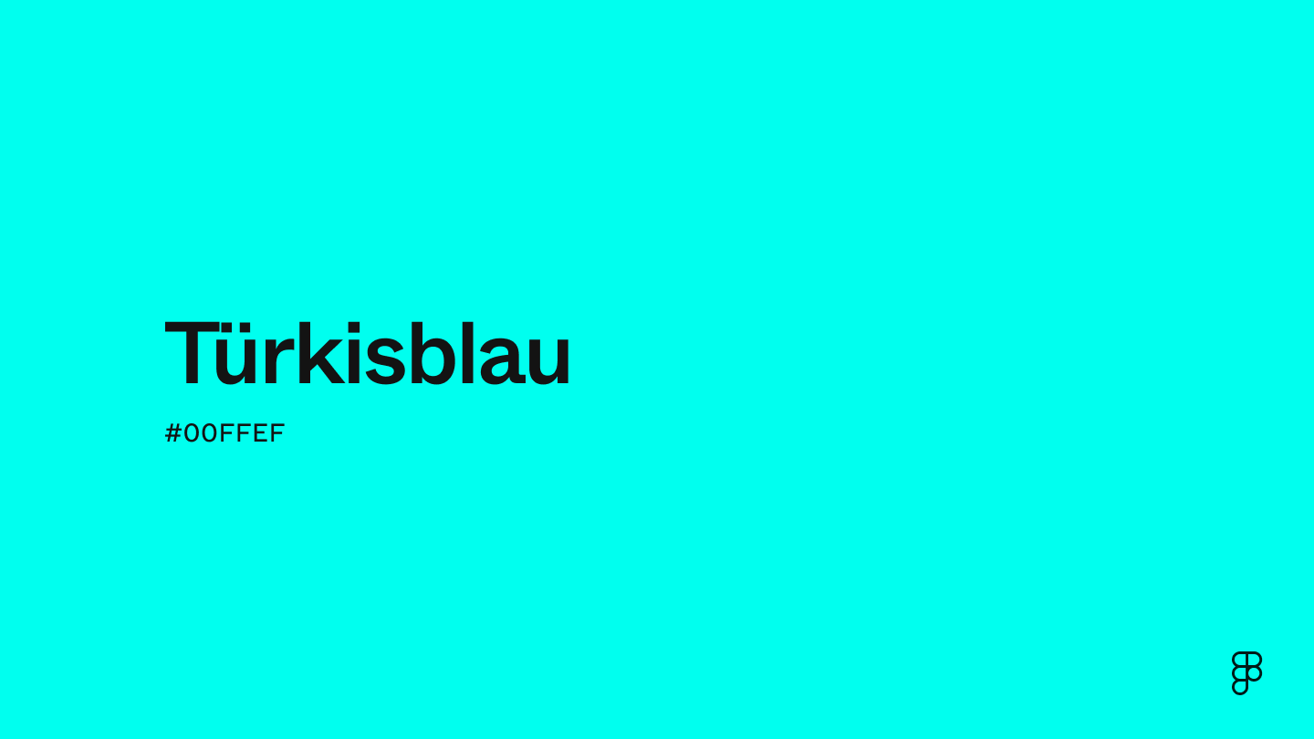 color Türkisblau