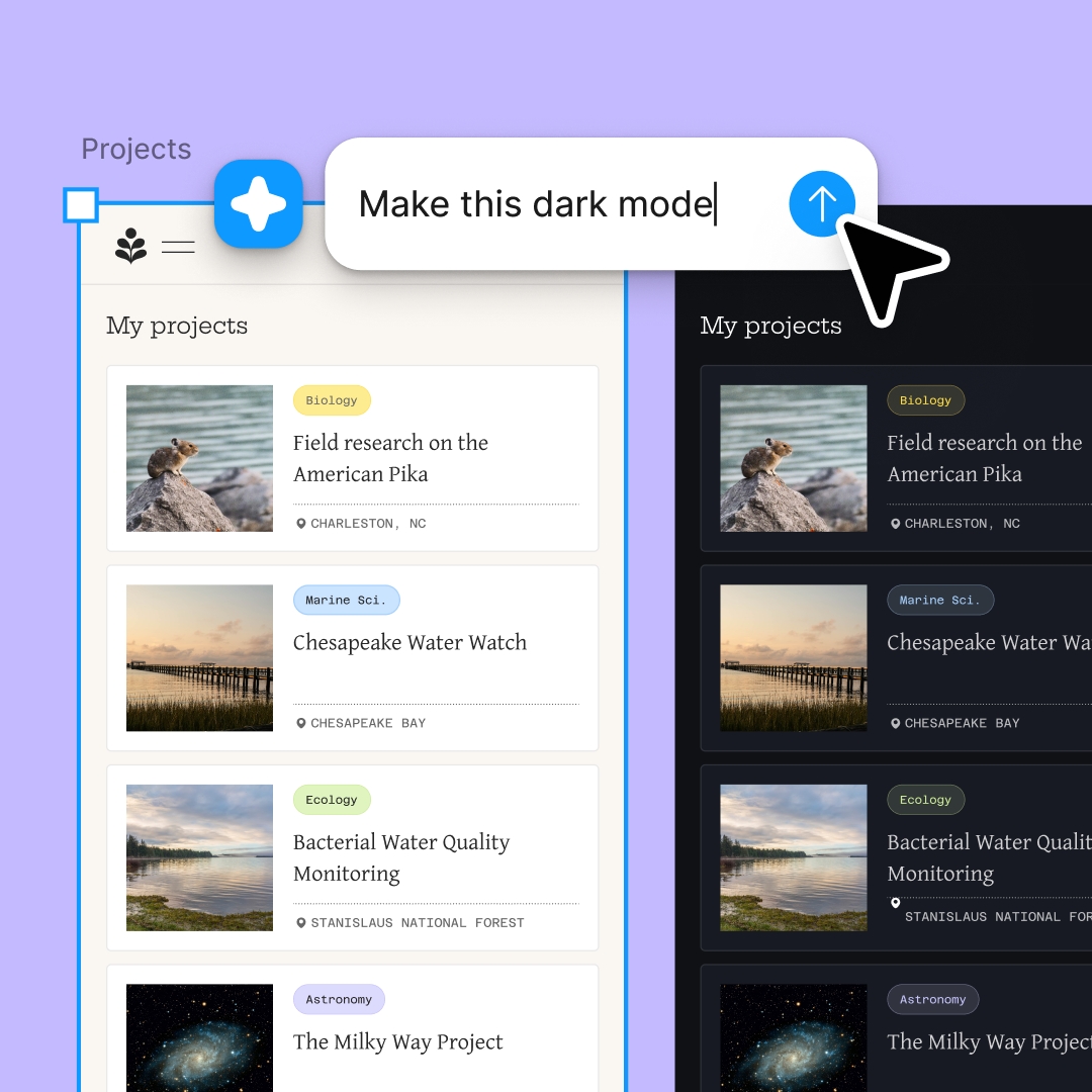 Screenshot of multiple simultaneous AI design prompts running in Figma