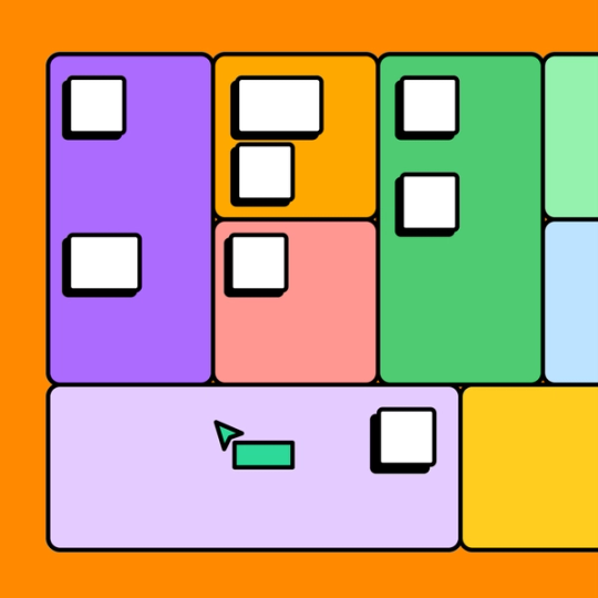 section of a lean canvas diagram with FigJam's collaboration tools