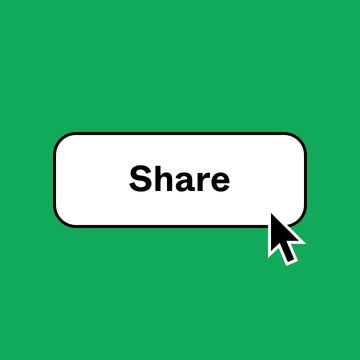 a share button with a cursor hovering over it