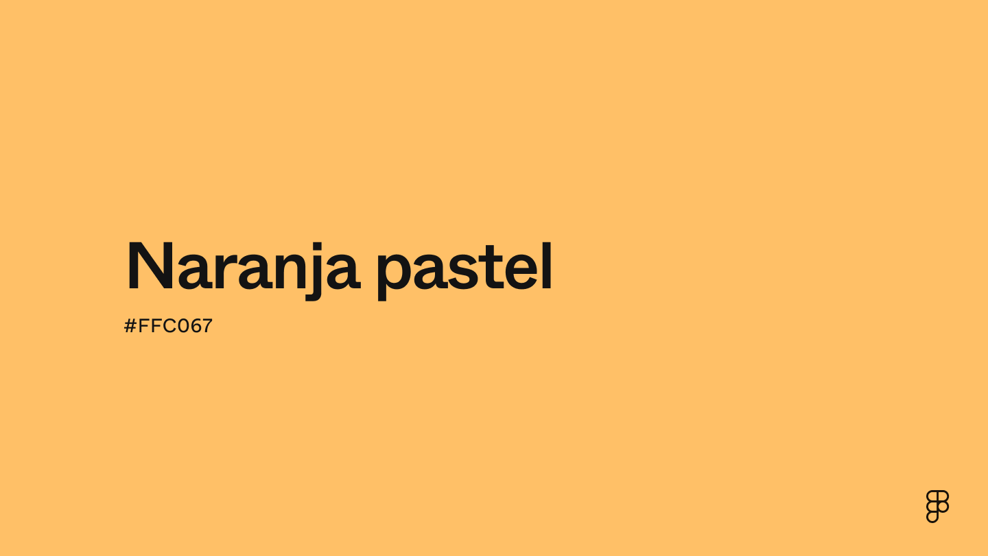 color Naranja pastel