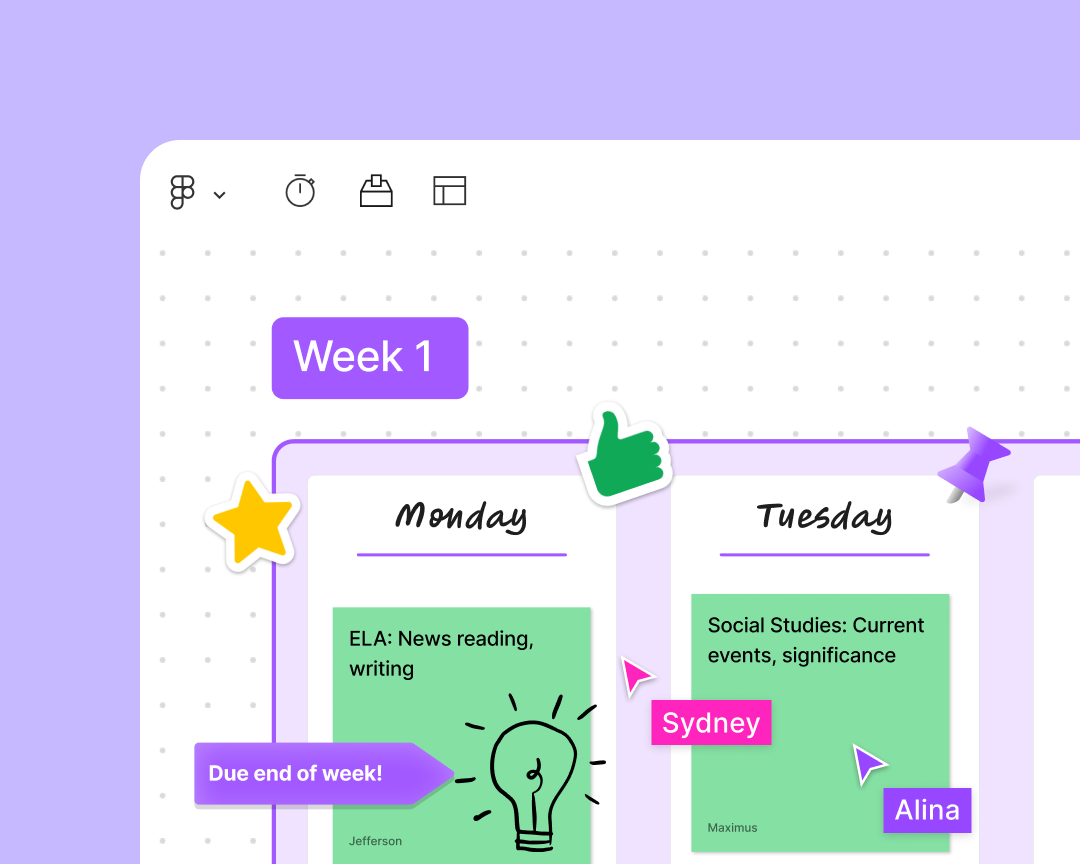 Planning the week with FigJam