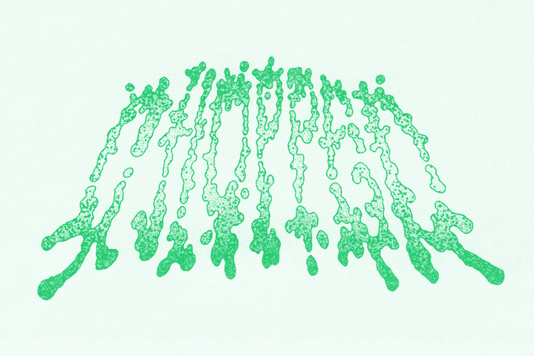 The word “chopped” is rendered in splotchy green bubble letters.