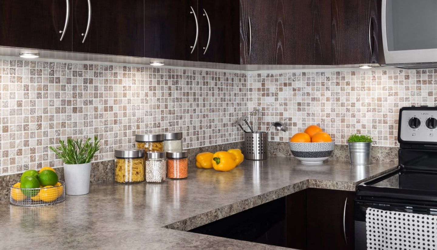 tiled kitchen wall