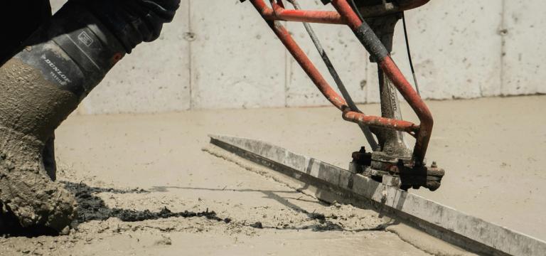 concrete power float finish