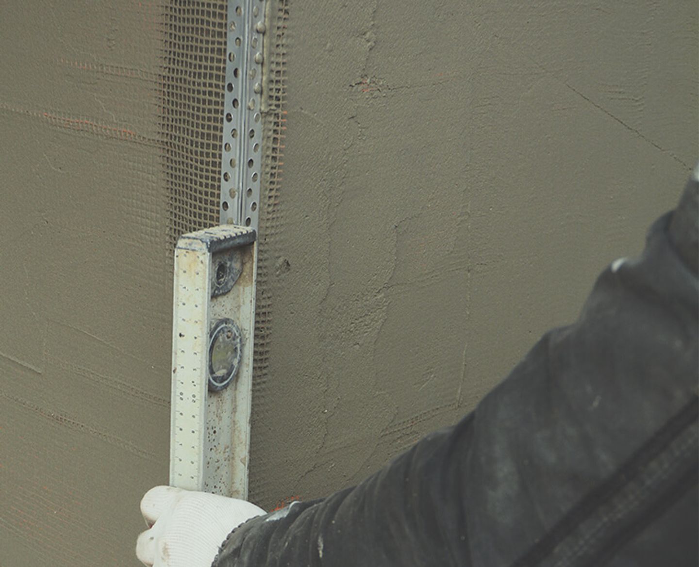 Plaster beads for crisp outside corners, available from HSS DIY