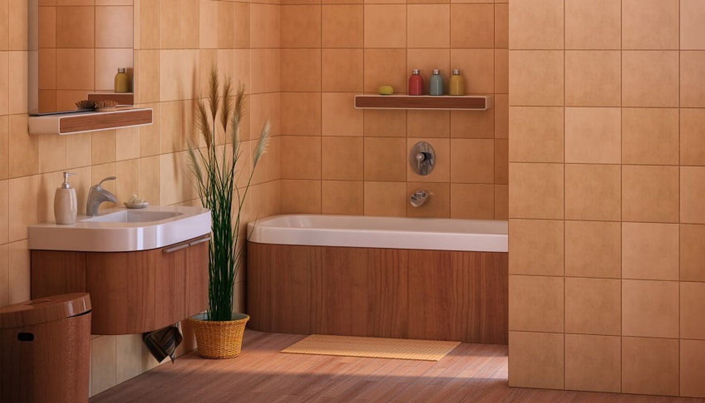 tiled bathroom