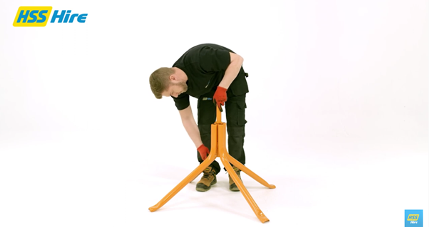 Man assembling the concrete mixer