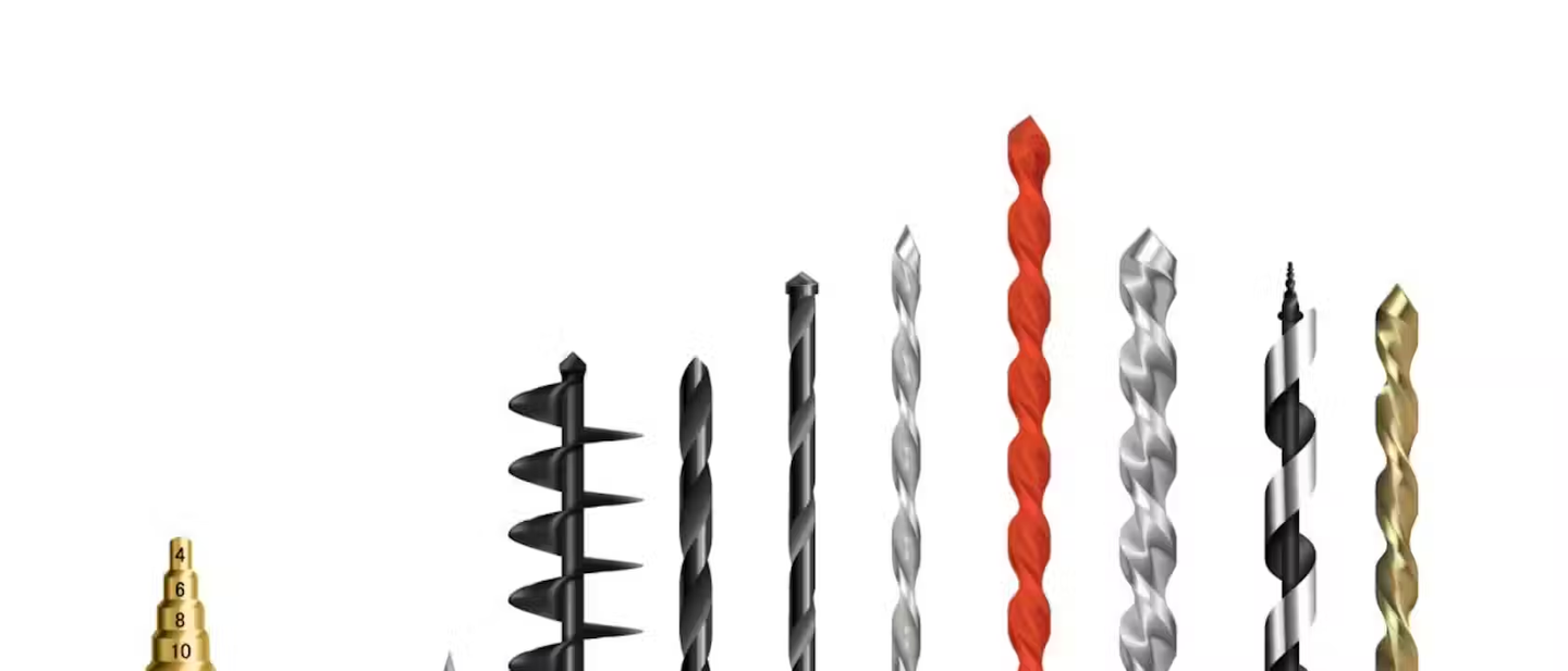 A variety of drill bits
