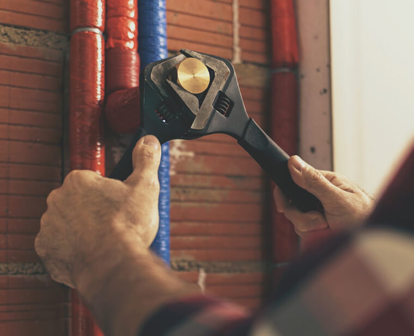 Selection of adjustable wrenches used for tap repairs